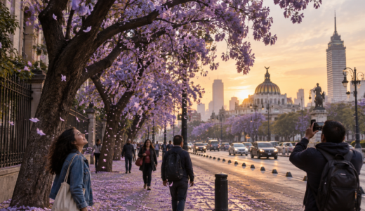 Por qué las jacarandas cambian el paisaje urbano. Imagen editorial.