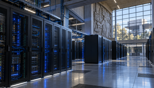 Sala de servidores para ilustrar la supercomputadora Coatlicue en el IPN Zacatenco